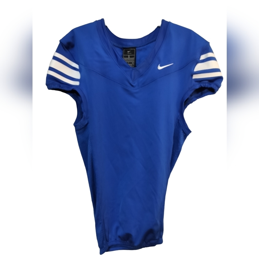 M427)Nike Mens Blue Football Performance Jersey Mesh Vented  Small  C13767-494